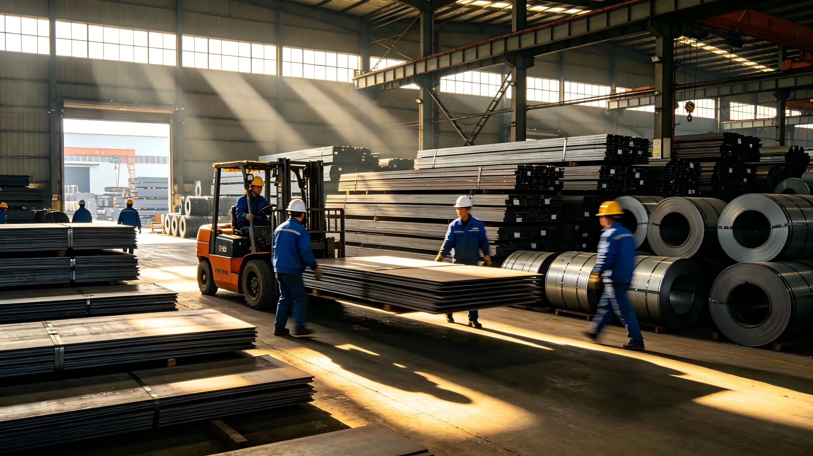 Adapting to the peak season of downstream centralized replenishment, Sanhe Steel has increased its stock of steel plates and coils to ensure stable delivery of spot goods Adapting to the peak season of downstream centralized replenishment, Sanhe Steel has increased its stock of steel plates and coils to ensure stable delivery of spot goods